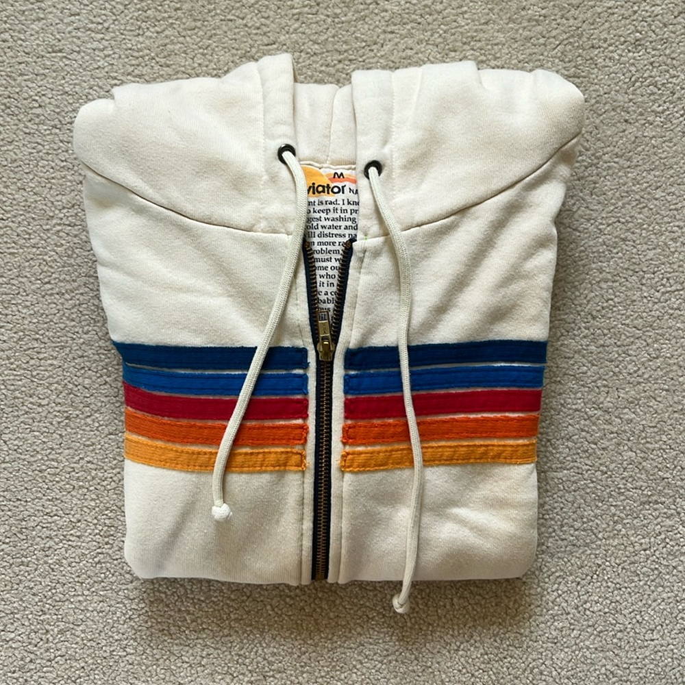 Aviator Nation | 5 Stripe Zip Up